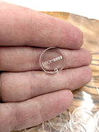 Personalized Floral Charm for Prom & Weddings | Custom Engraved Acrylic Bouquet Tag | Bridal Party Keepsake | Boutonniere & Corsage Accessory