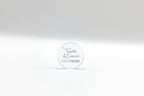 Personalized Floral Charm for Prom & Weddings | Custom Engraved Acrylic Bouquet Tag | Bridal Party Keepsake | Boutonniere & Corsage Accessory