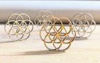 Flower of Life Wooden Charm | Pendent | Beads, Embellishment - For Wood Art Craft Projects - Jewelry, Necklaces, Earrings - Symbols - Laser