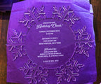 Clear Acrylic Snowflake Wedding Invitation: Laser Engraved Lucite, Winter Invite, Frozen Invitation, Engraved Invitations Christmas, Wedding