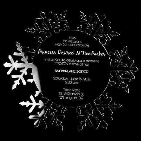 Clear Acrylic Snowflake Wedding Invitation: Laser Engraved Lucite, Winter Invite, Frozen Invitation, Engraved Invitations Christmas, Wedding