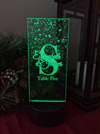 Engraved Acrylic LED Table Numbers: Custom Wedding Reception Decor