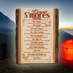 S'mores Menu Laser Engrave Cut File: Camping Decor, Wedding Sign (Digital Download)