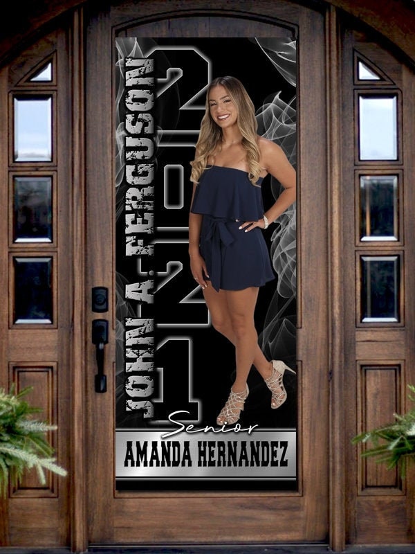 Personalized Graduation Banner: Class of 2026, School Photo (Printed or Digital)