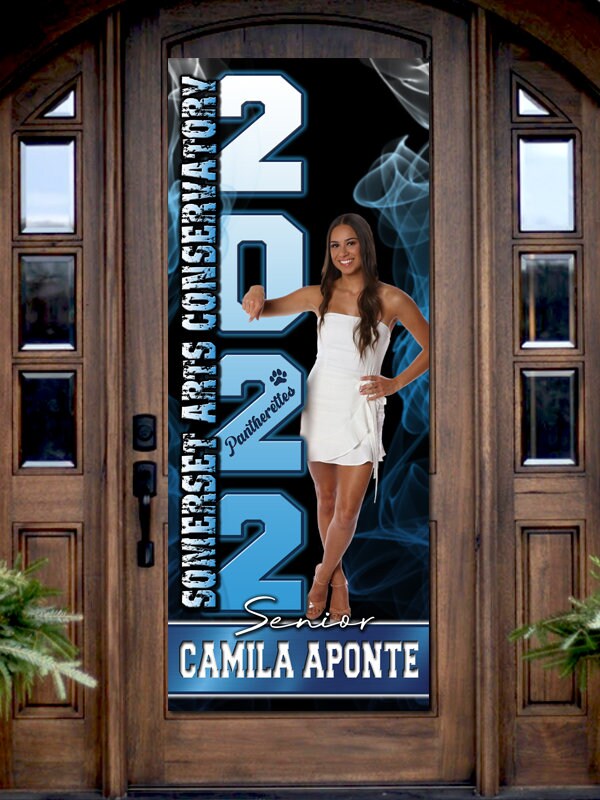 Personalized Graduation Banner: Class of 2026, School Photo (Printed or Digital)