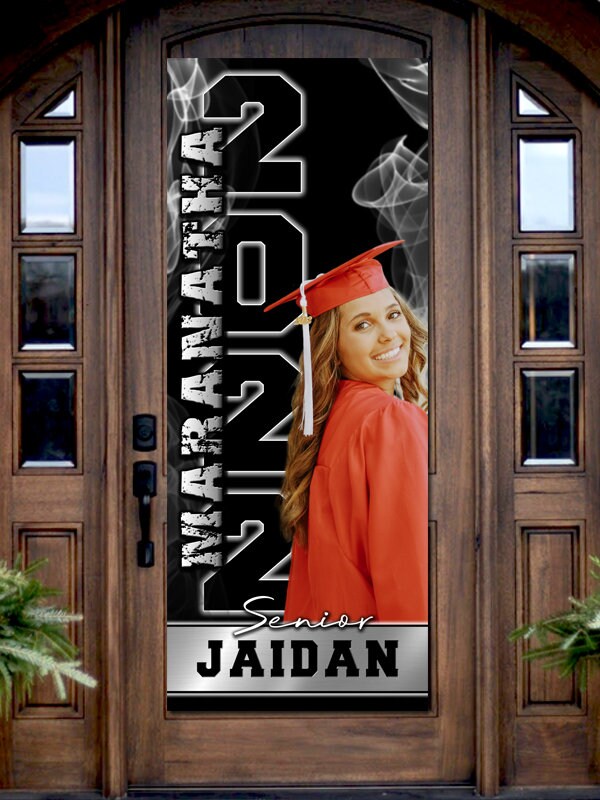 Personalized Graduation Banner: Class of 2026, School Photo (Printed or Digital)