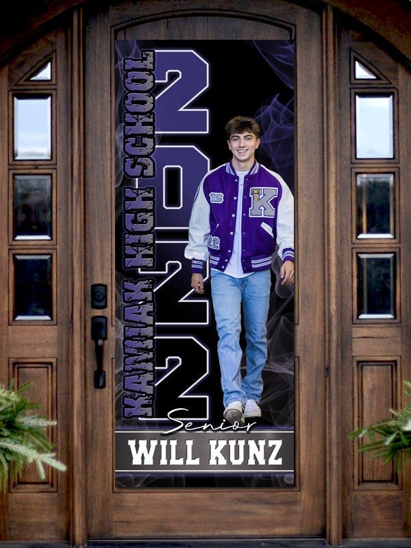 Personalized Graduation Banner: Class of 2026, School Photo (Printed or Digital)