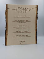 Engraved Wood S'mores Menu Sign: Rustic Camp Bar Decor