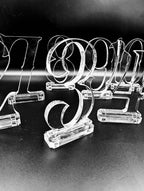Clear Acrylic Table Numbers: Elegant Wedding Centerpiece Decor