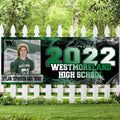 2'x5' Personalized Graduation Banner with Photo - Custom School Colors Class of 2026 - Vinyl Party Backdrop or Digital Design
