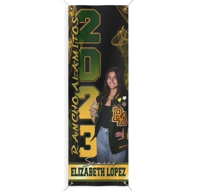 Personalized Graduation Banner: Class of 2026, School Photo (Printed or Digital)
