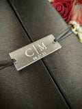 Custom Acrylic Wedding Invitation Belly Band Tag: Laser Engraved Charm, Engraved Lucite Charms, Wedding Tags, Custom made and Designed