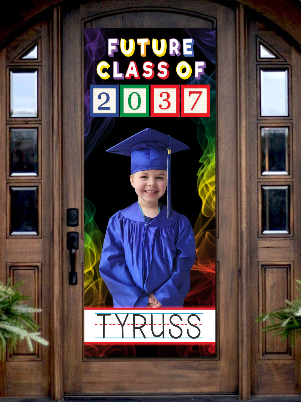 Custom Class of 2026 Kindergarten Graduation Door Banner: Photo Keepsake (Printed or Digital)