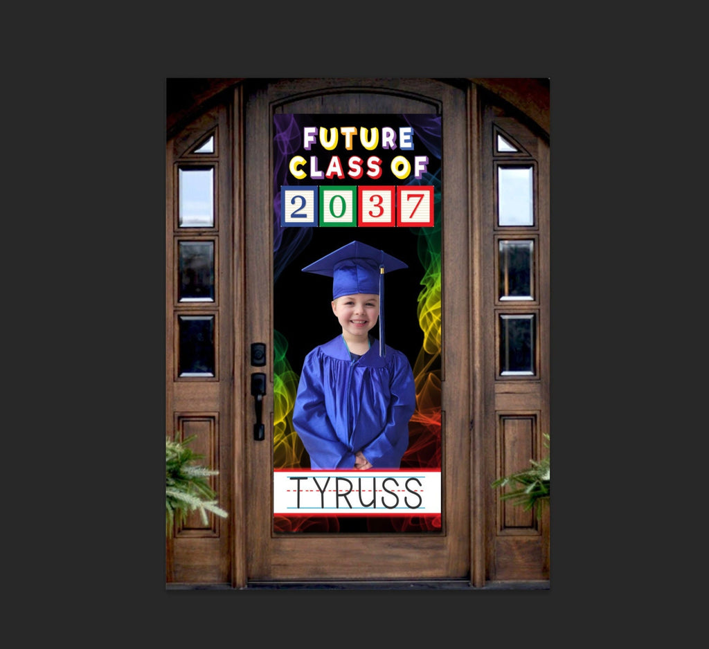 Custom Class of 2026 Kindergarten Graduation Door Banner: Photo Keepsake (Printed or Digital)
