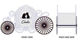 Cinderella Carriage Card Box Laser Cut File: Wedding Decor (Digital Download)