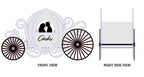 Cinderella Carriage Card Box Laser Cut File: Wedding Decor (Digital Download)