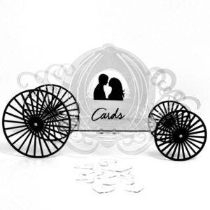 Cinderella Carriage Card Box Laser Cut File: Wedding Decor (Digital Download)