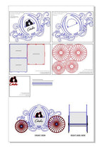 Cinderella Carriage Card Box Laser Cut File: Wedding Decor (Digital Download)