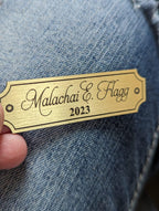 Personalized Deer Mount Name Plate: Engraved Trophy Plate, Brushed Finish