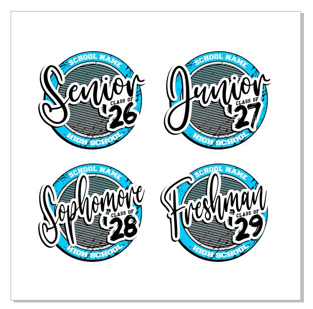 Senior, Junior, Sophomore, Freshman SVG PDF File, Class of 2026, 2027, 2028, 2029 Files, Digital File, Instant Download, Back to School File