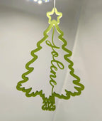 2025 personalized Christmas tree ornament, acrylic, wood ornament, custom-made, fast delivery, name ornaments, Christmas gift