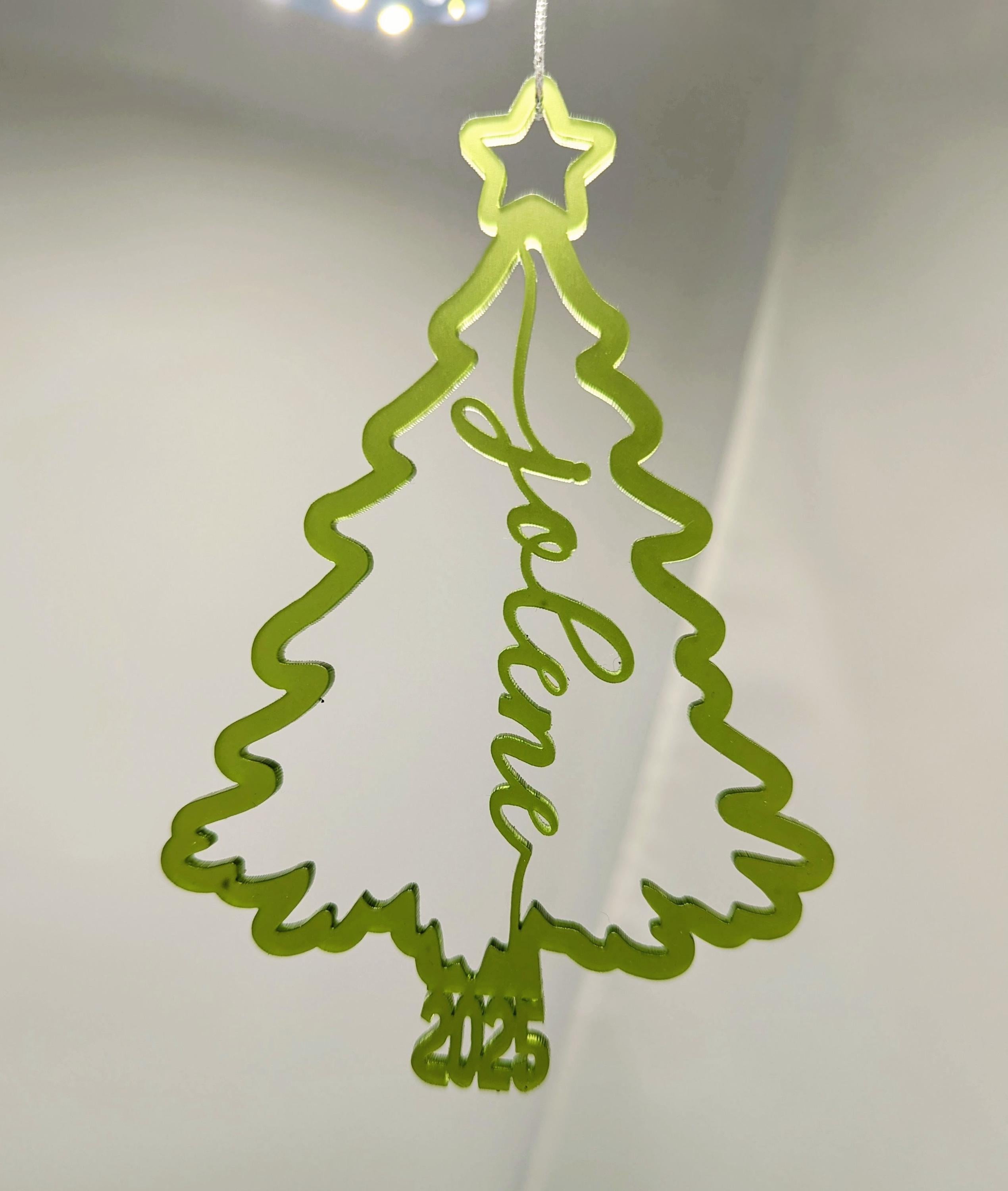2025 personalized Christmas tree ornament, acrylic, wood ornament, custom-made, fast delivery, name ornaments, Christmas gift
