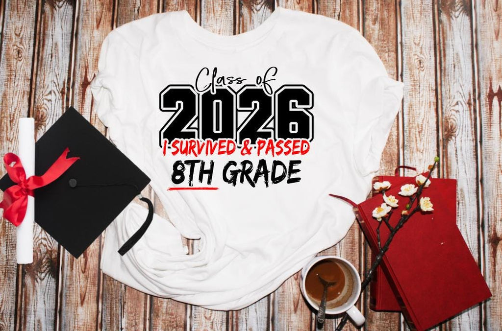 8th Grade Class of 2030 2026 SVG, Graduation Gift (Digital File), 3 different Designs