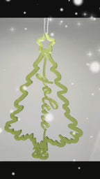2025 personalized Christmas tree ornament, acrylic, wood ornament, custom-made, fast delivery, name ornaments, Christmas gift